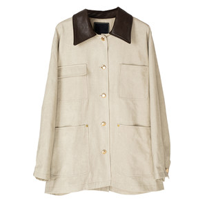 
[Highline Series] Gong Hyo Jin's same style Korean single depo* spliced collar work jacket autumn