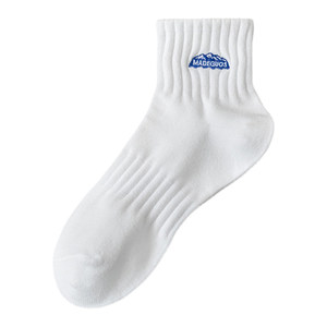 
Shawn Yue's same cotton socks for men, universal for all seasons, mid-length youth sports sweat-absorbent, deodorant and athlete's foot spring and summer