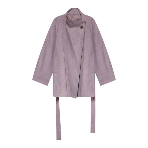 
Eryang Design [Zitang] Intellectual Style Purple Short Windbreaker Women's Autumn High-Quality Simple Loose Jacket