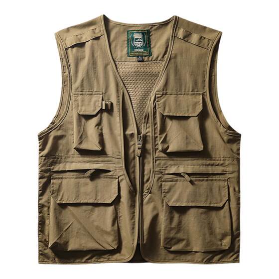 
In-home fishing vest men outdoor mountaineering function Luya multi-function tactical vest summer photography workwear horse clip