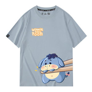 
Winnie the Pooh Tiger Pigskin Geeeye anime short-sleeved T-shirt couple dopamine pure cotton clothes