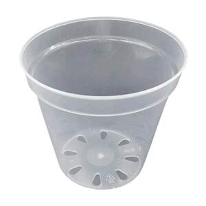 
Phalaenopsis high transparent plastic round flower pot pot pot dendrobium phalaenopsis cutting planting experimental pot desktop handmade