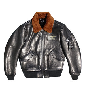
1 piece = 2 pieces double-layer leather loose silhouette 45P flying style sheepskin one-piece genuine leather jacket for men, warm and comfortable