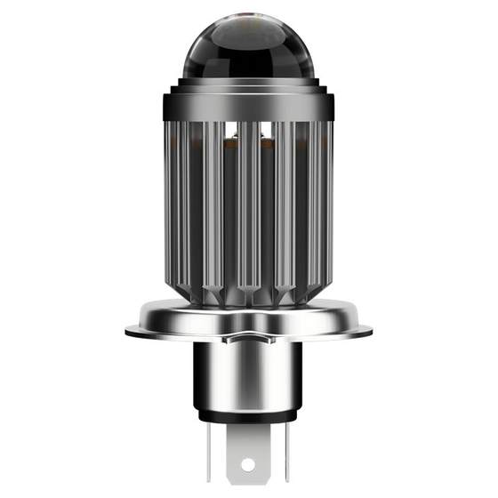 Electric vehicle light Motorcycle modification super bright white light 12v60V strong light lens LED big light bulb distant light shot light
