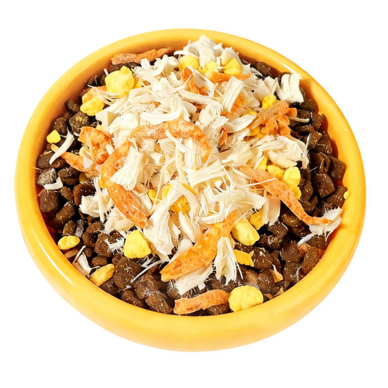 
Freeze-dried three-piece dog snacks, chicken, egg yolk, krill, chicken floss, dog food, main food, nutritional jerky, cat food, food