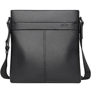
Jinlilai's new style men's top layer cowhide men's simple business crossbody bag genuine leather work shoulder bag light luxury bag