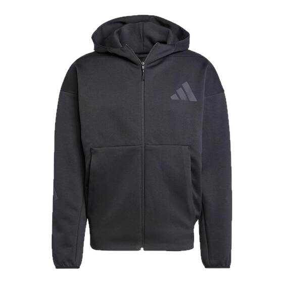 
adidas adidas black label uniform hooded jacket spring and autumn men's warm zipper knitted jacket JE7538
