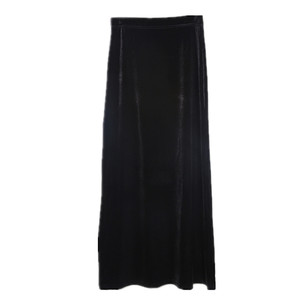 Gold velvet skirt that covers hips for women spring long ankle-length 2025 new trendy Korean style high-waisted skirt with temperament