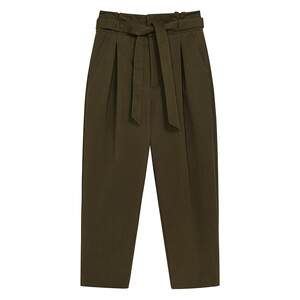 
BLUE ERDOS commuting casual olive green pencil pants women's cropped pants B245M1021