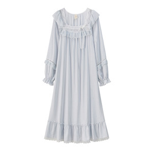 
RoseTree French Palace Pajamas for women in spring and autumn long-sleeved retro high-end princess style nightgown 2025 new style