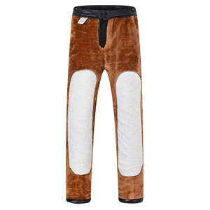 Leather pants men with velvet thickened motorcycle cycling windproof waterproof and warm men's men's loose generation driving takeaway leather jacket