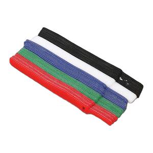 
Self-adhesive Velcro back to back line with cat head pin type hole position anti-falling tie line with black, white, blue and green tie
