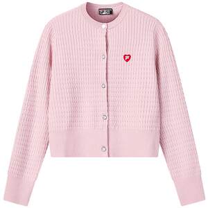 
Yang Mi's same style FILA is about to take off Blush Sweater Women's Knitted Jacket Spring New Year's Casual Top