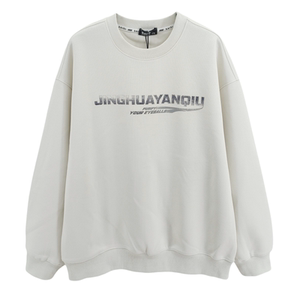 Promotional spring and autumn styles for men's long-sleeved round-neck letters T-shirt trend, 12 boys, 15-year-old student sweatshirt trend