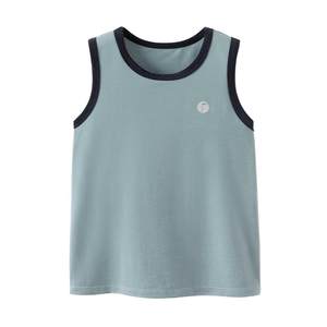 
junejunior children's vest boys and girls lyocell sleeveless sweat-wicking autumn and winter inner layering breathable vest