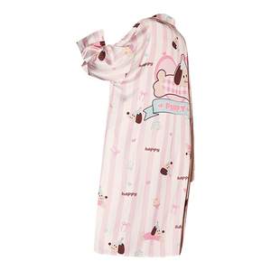 Gukoo/Fruit Shell Pajamas Women's Spring and Autumn Original IP Series Ice Silk Textured Long Sleeve Night Dress

