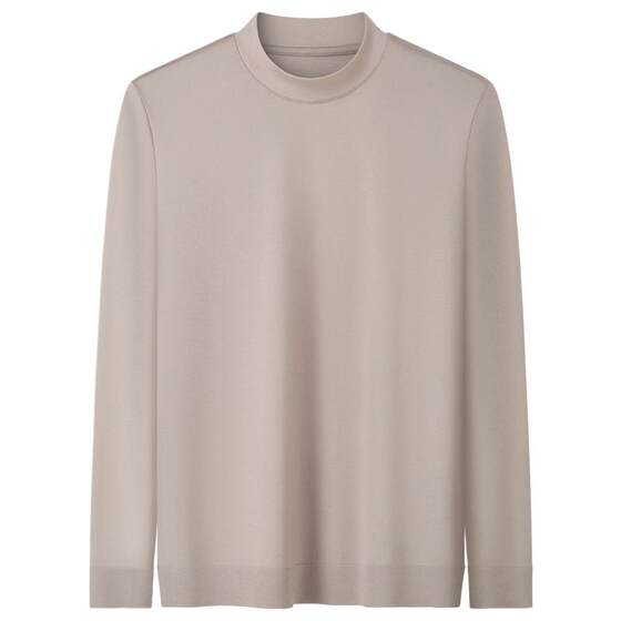
CTSM spring and autumn mid-half turtleneck bottoming shirt solid color inner wear long-sleeved T-shirt 2026 men's new tops