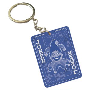 
[Ready Stock] Joker Brand Physical Peripheral Handmade Genuine Leather Pendant Refrigerator Magnet Card Holder