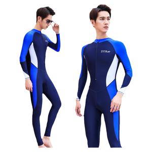 
One-piece wetsuit men's professional long-sleeved trousers full-body hot spring swimsuit suit teenager snorkeling wetsuit