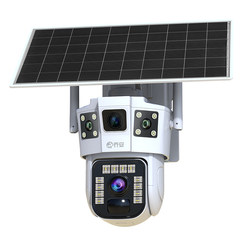 Solar monitor camera 360 degrees without dead angle mobile phone remote outdoor high-definition night vision 4G without power and network