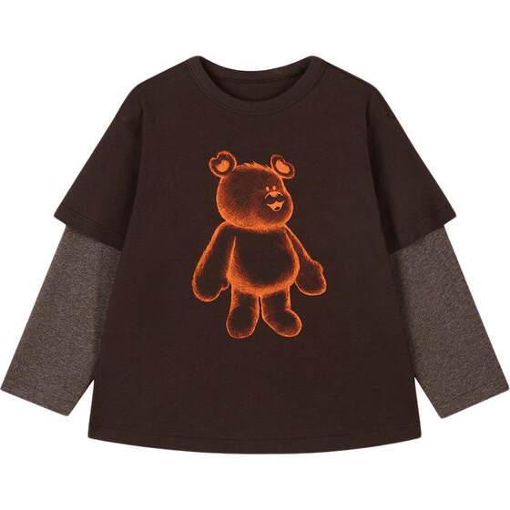 
[Same style as the show] New Jiangnan Buyi children's clothing long-sleeved T-shirt H-shaped loose 25 autumn boys and girls jnbybyjnby