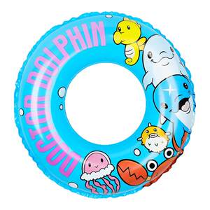 
Doctor Dolphin Cartoon Children's Swimming Ring Thickened Swimming Ring Double Layer Boy and Girls Inflatable Underarm Lifebuoy Floating Ring