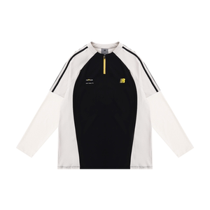 FDR official store semi-zippered ragdoll sleeve contrast color quick-drying T-shirt for men and women loose jerseys cool long-sleeved training suit
