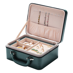 Fan Huasheng Jewelry Suitcase Ring Necklace Bracelet Pendant Jewelry Storage Box Large Capacity Portable Jewelry Box