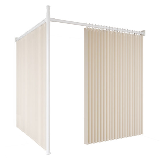 Invisible folding hole-free room partition curtain rental house bedroom cover curtain split curtain bed side screen hanging curtain