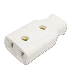 High-power Two-pin Male And Female Plug Socket Two-hole Female Plug Male And Female Connector Security Monitoring Power Extension Cord Socket