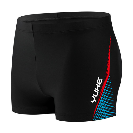 2025 new swimming trunks men's anti-embarrassing boxer shorts men's swimsuit quick-drying loose large size professional swimming equipment
