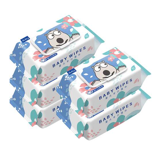 Aobei baby wet wipes for newborn baby hand and mouth butt special wet wipes for household large package with cover 80 pump 20 packs
