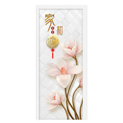 Light luxury door stickers refurbished self-adhesive creative decoration thickening