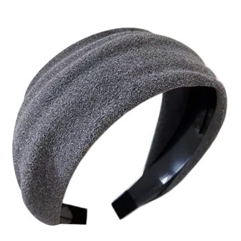 Autumn high skull top wide edge headband for women wearing daily outdoor