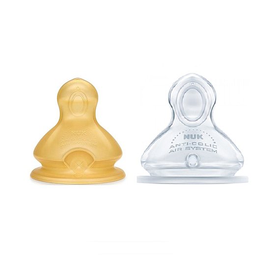 
German imported NUK baby breast milk real-feel super-soft latex silicone wide-diameter bottle nipple, anti-choking and anti-flatulence