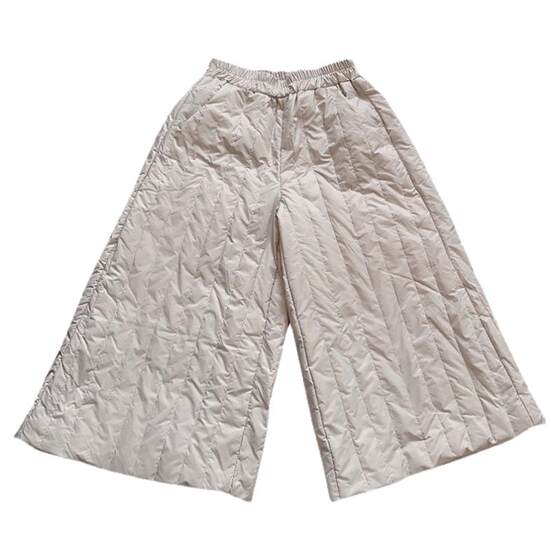 Women's down pants outside wearing winter new European goods net red explosion eight or nine points of white duck down this year popular skirt pants tide