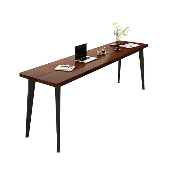 
Solid wood thickened long computer desk home small apartment desk living room balcony study desk bedroom writing desk