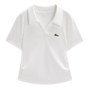 
IEF/Aiyifu [Slightly Fat] Large Size Women's White T-Shirt 2026 Summer New Style Beautiful Huge Good-looking Small Top