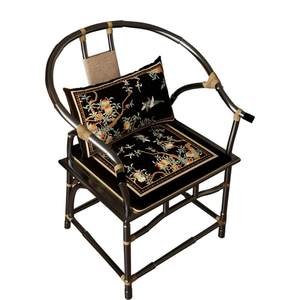 New Chinese -style tea chair cushion cushion Tongshi chair, rim chair thick mahogany sofa sponge cushion pillow pillow pillow folding several branches
