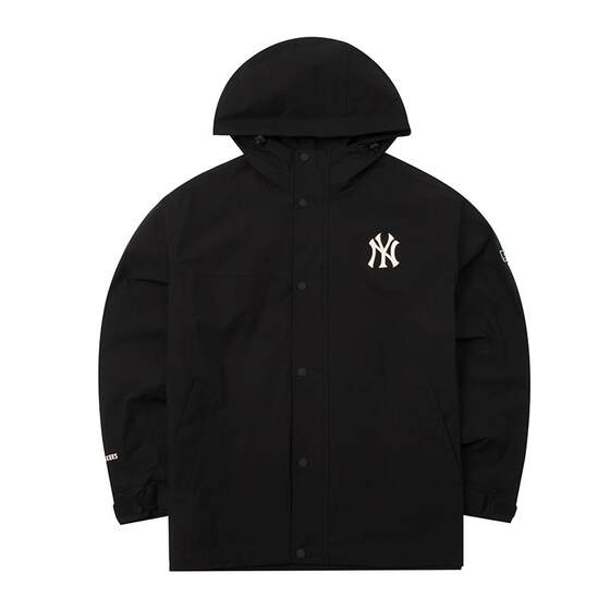 
[Self-operated] MLB jacket men's and women's new casual top loose sportswear black hooded jacket trendy