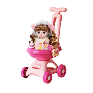 
Children's doll toy girl princess 2025 new simulation baby stroller girls 3 to 6 years old baby gift