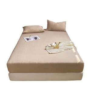 Class A double-layer yarn solid color four-season universal fitted sheet bedspread sheet piece all-inclusive four-season Simmons mattress protector