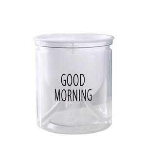 Nordic plastic hydroponic transparent pot lazy automatic water absorption good morning pot green ivy Nordic simple spider plant flower pot
