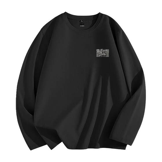 
Baleno/Bennie Road S/K series black cotton long-sleeved T-shirt for men new men's heavy soft shirt LF