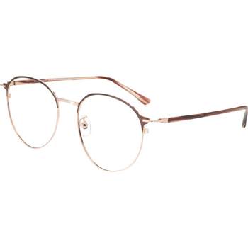 JINS round frame retro metal myopia mirror with lens