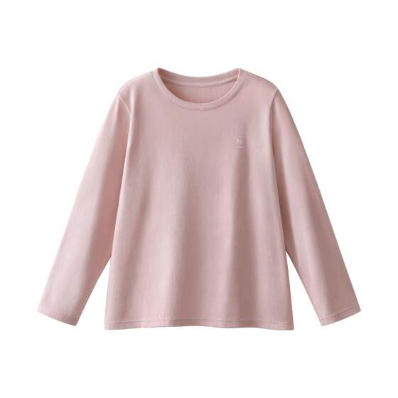 
Jiao Nei Mian Mian 300E children's long-sleeved tops 100% cotton moisture-absorbent and quick-drying student new boys and girls T-shirt