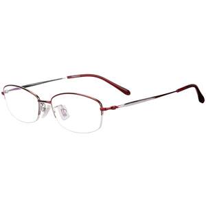 Ultra -pure titanium myopia glasses women's half -eye frame scaling number anti -blue light transformer face lady glasses frame
