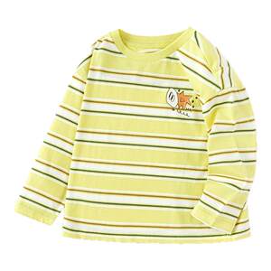 
Balabala boys long-sleeved t-shirt baby cotton bottoming shirt children's top spring and autumn new children's clothing striped t