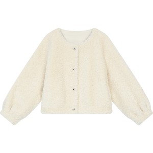 
Fairy's Pocket Plush Short Jacket Women's 2025 Winter New Fur-In-One New Year's Jersey Thousands of Gold