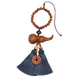 
Ping An Hulu Peach Wood Car Pendant Interior Pendant Car Mounted Dress 2025 New Rearview Mirror Jewelry Decoration Men